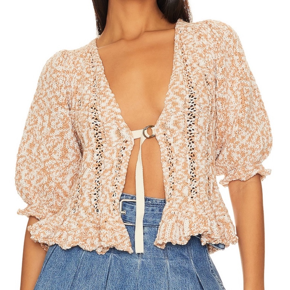 Free People Yesterday Cardi in Toast